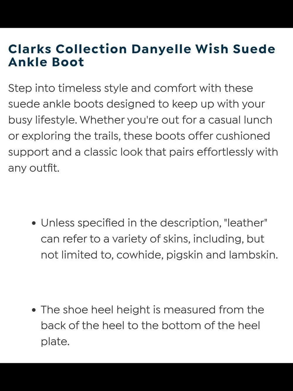 Clarks Collection Danyelle Wish Suede Ankle Boot